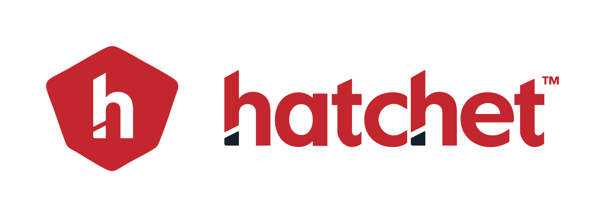 The Hatchet logo — red